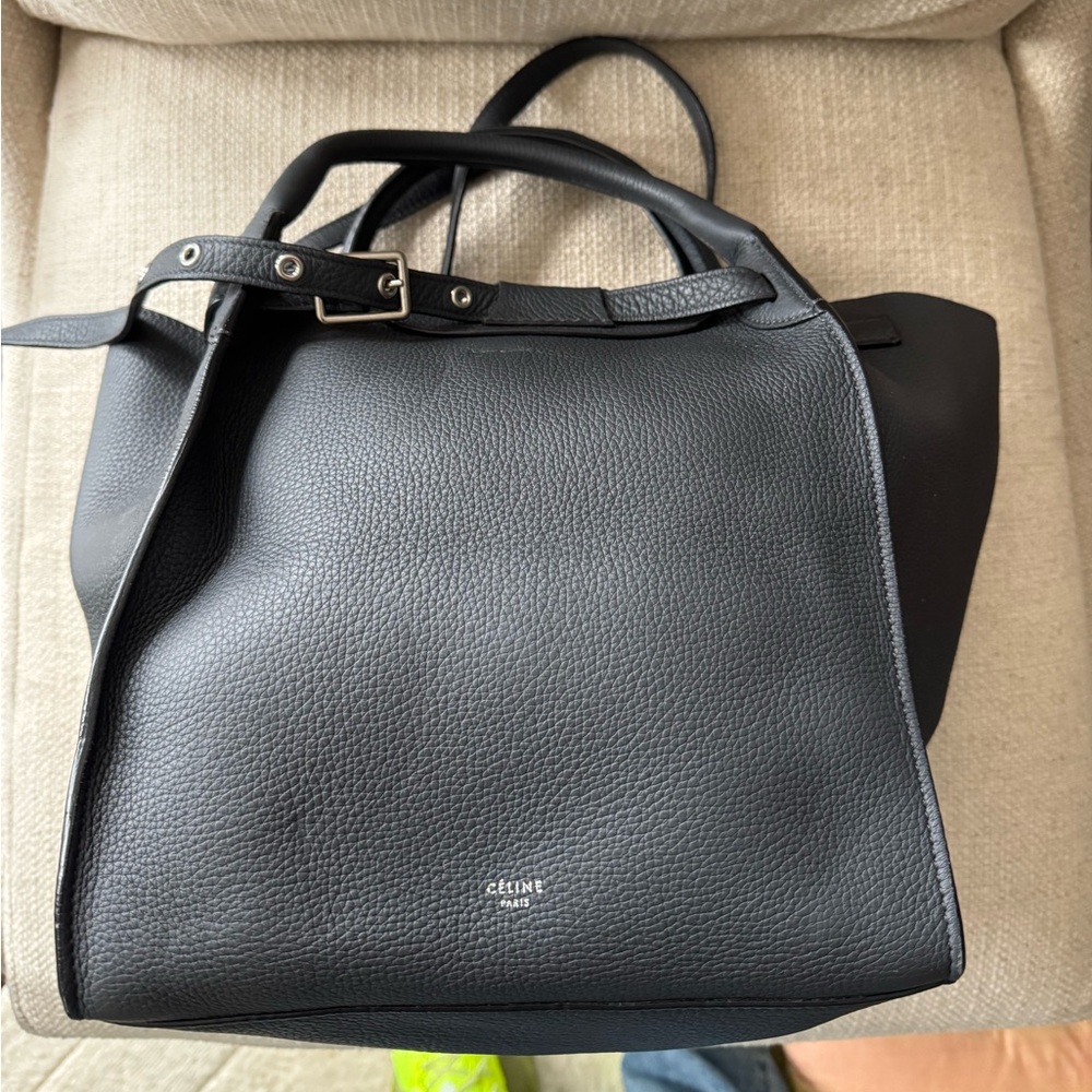 Celine bag in dark grey.